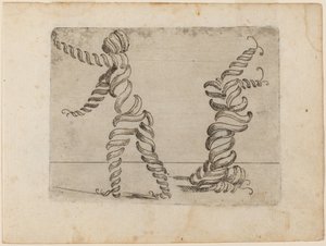 "Bizzarie di çeşitli Figürler"den by Giovanni Battista Bracelli