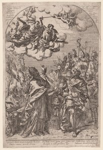 Atilla Roma Kapılarında by Giovanni Battista Bracelli, after Alessandro Algardi