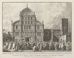 Doge'nin 17631766 Paskalya Günü'nde San Zaccaria'yı ziyareti.