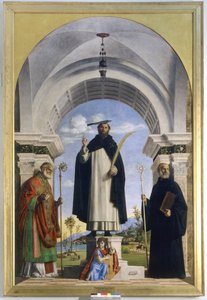 Aziz Nicholas ve Benedict ile Aziz Peter Şehit by Giovanni Battista Cima da Conegliano