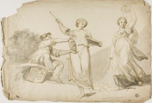 Thalia, Clio ve Melpomene by Giovanni Battista Cipriani