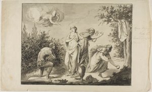 Ulysses ve Nausicaa by Giovanni Battista Cipriani