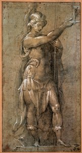 Minerva, 17. yüzyılın başlarında by Giovanni Battista Crespi