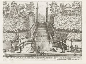 de tuinen van de Villa Aldobrandini te Frascati