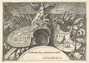 Levha 1: İkinci kattaki pencerelerin üzerindeki süslemelerden Roma arması kupaları ..., 1656-58.