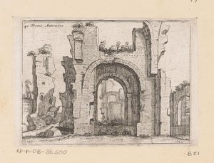 Resten van de Thermen van Caracalla te Roma Terme Antoniana (nesne üzerindeki başlık) Gezichten op Roma (dizi adı) Roma