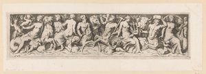 Tritonlar, Nereidler ve Putti by Giovanni Battista Mercati