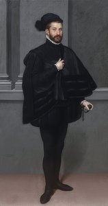 Siyahlı şövalye. 1567 by Giovanni Battista Moroni
