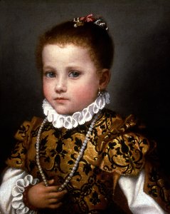 Evden küçük kız Redetti by Giovanni Battista Moroni