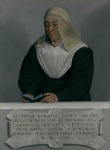 Lucrezia Agliardi Vertova 1490-1558, 1557. by Giovanni Battista Moroni