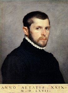 Genç Adamın Portresi, Giovanni Battista Moroni (yaklaşık 1525-1578), tuval üzerine yağlı boya, 44,4x56,9 cm by Giovanni Battista Moroni