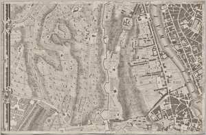 La Pianta Grande di Roma olarak bilinen MDCCXLVII yılında Giambattista Nolli tarafından gün ışığına çıkarılan yeni Roma haritası