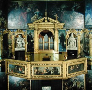 Organın görünümü, 1615 by Giovanni Battista Novello