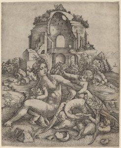 Leda ve Kuğu by Giovanni Battista Palumba