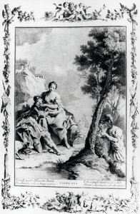 Armida ve Rinaldo Haçlılar tarafından görüldü Carlo ve Ubaldo, kanto XVI, Kudüs teslim edildi by Giovanni Battista Piazzetta