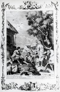 Erminia çoban tarafından karşılanıyor, kanto VII, Kudüs teslim edildi by Giovanni Battista Piazzetta