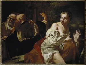 Suzanne ve Yaşlılar - Tuval üzerine yağlı boya, yaklaşık 1720