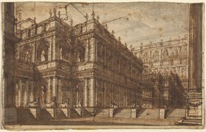 Portikolu Antik Bir Forum by Giovanni Battista Piranesi