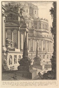 Bir Roma İmparatoru Mausoleo antico eretto per..., ca. 1750. by Giovanni Battista Piranesi