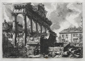 Concordia Tapınağı Avanco by Giovanni Battista Piranesi