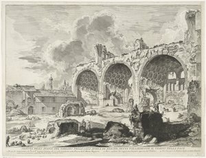 Basilica van Maxentius te Roma Genellikle Barış Tapınağı olarak bilinen Nero