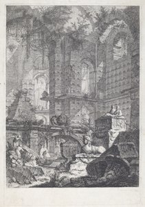 mezar odası by Giovanni Battista Piranesi