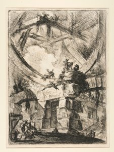 Carceri, IX: Dev Çark by Giovanni Battista Piranesi