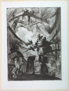 Carceri Serisi, Plaka IX by Giovanni Battista Piranesi