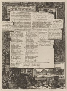 Eser Kataloğu by Giovanni Battista Piranesi