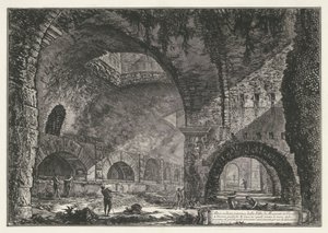 Interieur van de Tempel van Hercules Victor t ve Tivoli Tivoli
