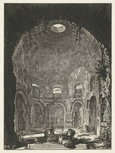 Interieur van de Tempio della Tosse bij Tivoli Tempio della Tosse
