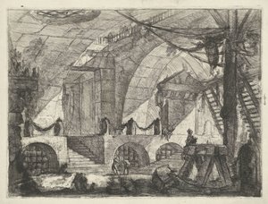 Kerker, zaagbok ile tanıştı Kerkers (dizi adı) Capric Inventions by Carceri all Acqua Forte (dizi başlığı) by Giovanni Battista Piranesi