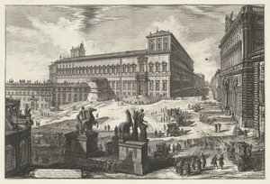 Piazza del Quirinale te Roma Piazza di Monte Cavallo
