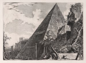 Piramide di C. Cestio (Gaius Cestius Piramidi), Vedute di Roma