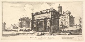 Levha 13: Septimius Severus Kemeri 1. Concord Tapınağı. 2. Capitoline