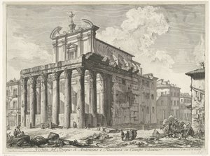 Tempel van Antoninus ve Faustina te Roma Campo Vaccino