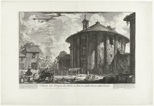 Tempel van Hercules Invictus te Rome (nesne üzerindeki başlık) Piazza della Bocca della Verità