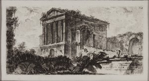 Fulgino ve Spoleto arasındaki Clitumnus Tapınağı by Giovanni Battista Piranesi