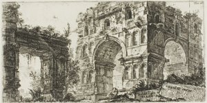Janus Tapınağı, Zafer Kemerlerinin Bazı Görünümlerinden ve diğer anıtlardan 11. plaka by Giovanni Battista Piranesi