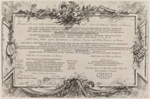 Metin Plakası by Giovanni Battista Piranesi
