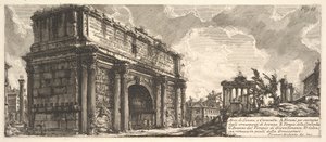 Septimius Severus Kemeri Arco di Severo, e Caracalla, yaklaşık. 1756 by Giovanni Battista Piranesi
