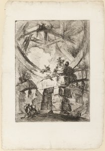 Carceri, plaka 9 by Giovanni Battista Piranesi