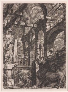 Aslan Kabartmaları by Giovanni Battista Piranesi