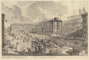 İspanyol Merdivenleri İspanyol Merdivenleri Görünümü, yak. 1750. by Giovanni Battista Piranesi