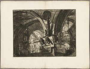 Lambalı İskele, Hayali Hapishanelerden 15 numaralı levha by Giovanni Battista Piranesi