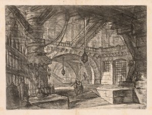 Hapishaneler: Fenerli Geniş Bir Salon by Giovanni Battista Piranesi