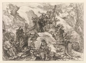 Grotteschi'den İskeletler (Groteskler) by Giovanni Battista Piranesi