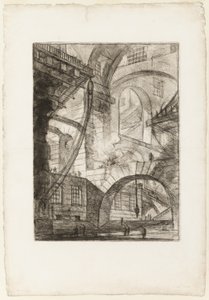 Dumanlı Ateş, Hayali Hapishanelerden 6. plaka by Giovanni Battista Piranesi