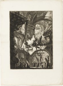 Dumanlı Ateş, Hayali Hapishanelerden 6. plaka by Giovanni Battista Piranesi