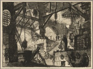 Kuyu, Hayali Hapishanelerden 13 numaralı levha by Giovanni Battista Piranesi